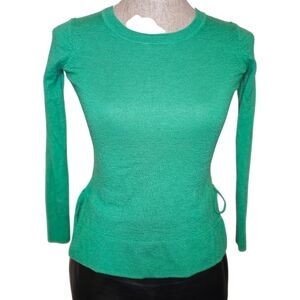 J. Crew 100% Merino Wool Green Sweater - Women's Size XXXS